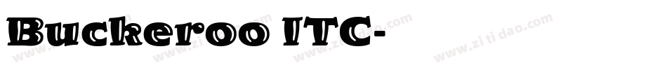 Buckeroo ITC字体转换